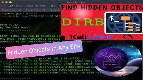 Find hidden objects of any website in Kali Linux // How to find hidden files or folder in any site /