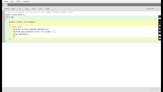 A program to find sum of two number using scanner class