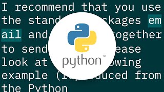 How to send an email with Python?