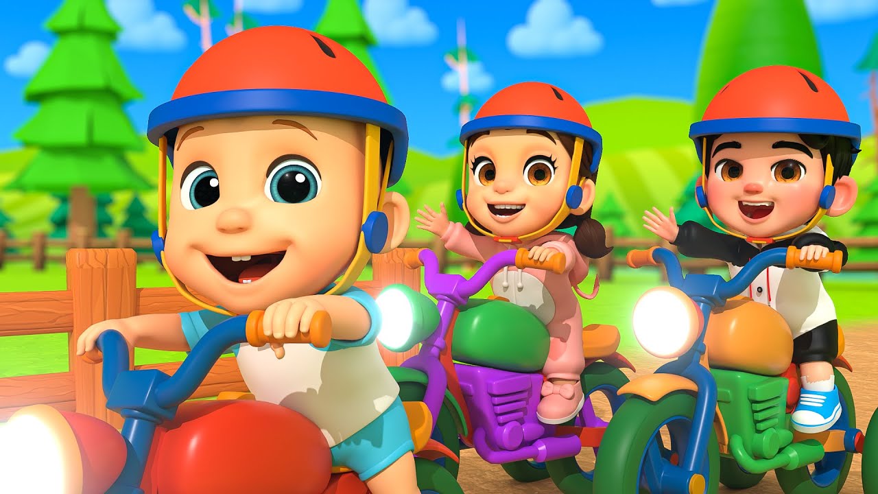 Vroom Vroom Bike Race at Old MacDonald's Farm | Learning Animals Playtime Nursery Rhymes | LuLu LaLa