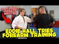 Eddie Hall Tries Forearm Conditioning With Black Belt Karate Master