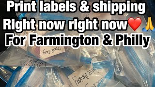 Shipping Farmington & Philly - Tracking coming soon