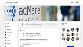 adMare Academy Community - Getting Started Basic Navigation