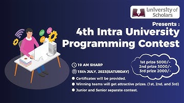4th Intra University Programming Contest - part 1 #coding #programming