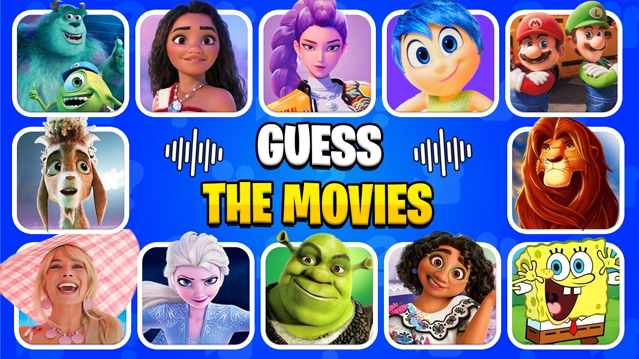 Guess The Movie By The Song🍿🎵K-pop Demon Hunter, Moana ,Goat, Frozen❤️