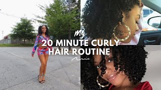 My 20 Minute ⏱️Curly Hair Routine 🧖🏾‍♀️+ A Life Update✨😇