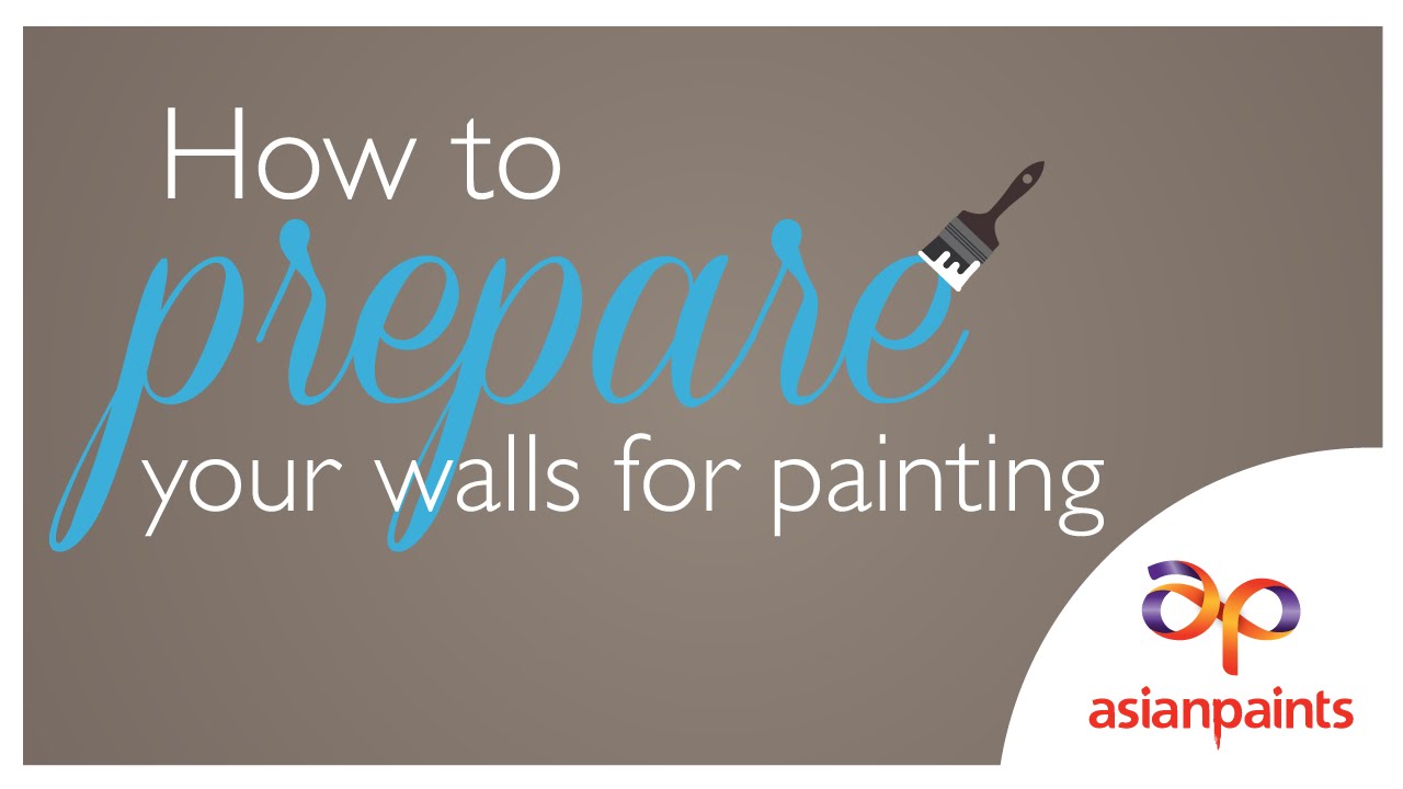 How to prepare your walls for painting YouTube