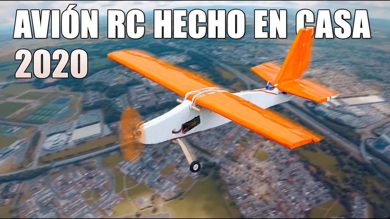 Avión a radio control hecho en casa con material desechable | hacer avión RC | Aeromodelismo - YouTube