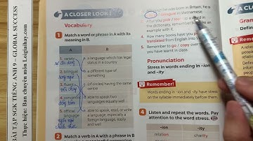 A Closer Look 1 - Unit 9. World Englishes - Tiếng Anh 9 Global Success