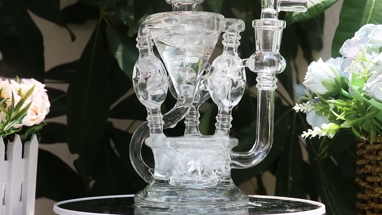 Gili Glass Recycler Bong Smoking Water Pipe Oil DAB Rig review Gili-014