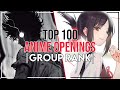 Top 100 anime openings of all time group rank