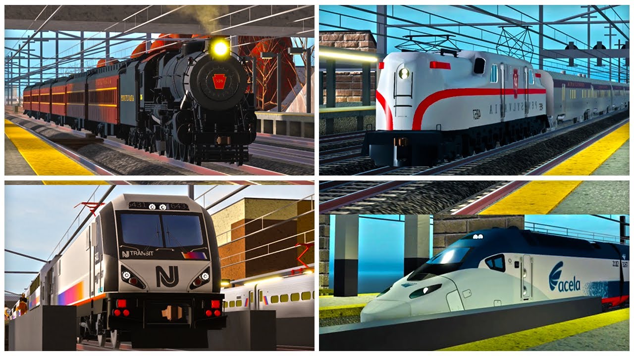 Railfanning Roblox Northeast Corridor at Newark Penn Station & North Elizabeth