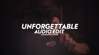 Unforgettable - French Montana Ft. Swae Lee [edit audio] (c/w @its_me_t4nju ) Resimi