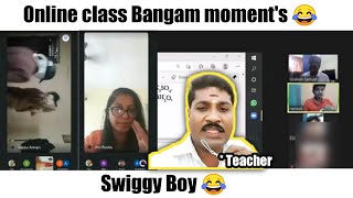 Online class Funny video Tamil || Part - 7 || Swiggy Boy Zoom Call 😂 || Oc_Hotspot_Troll