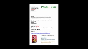 Latest 1Z0-061 Dumps Oracle Database 12c: SQL Fundamentals Exam