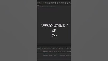 " HELLO WORLD " - CPP ... #Shorts