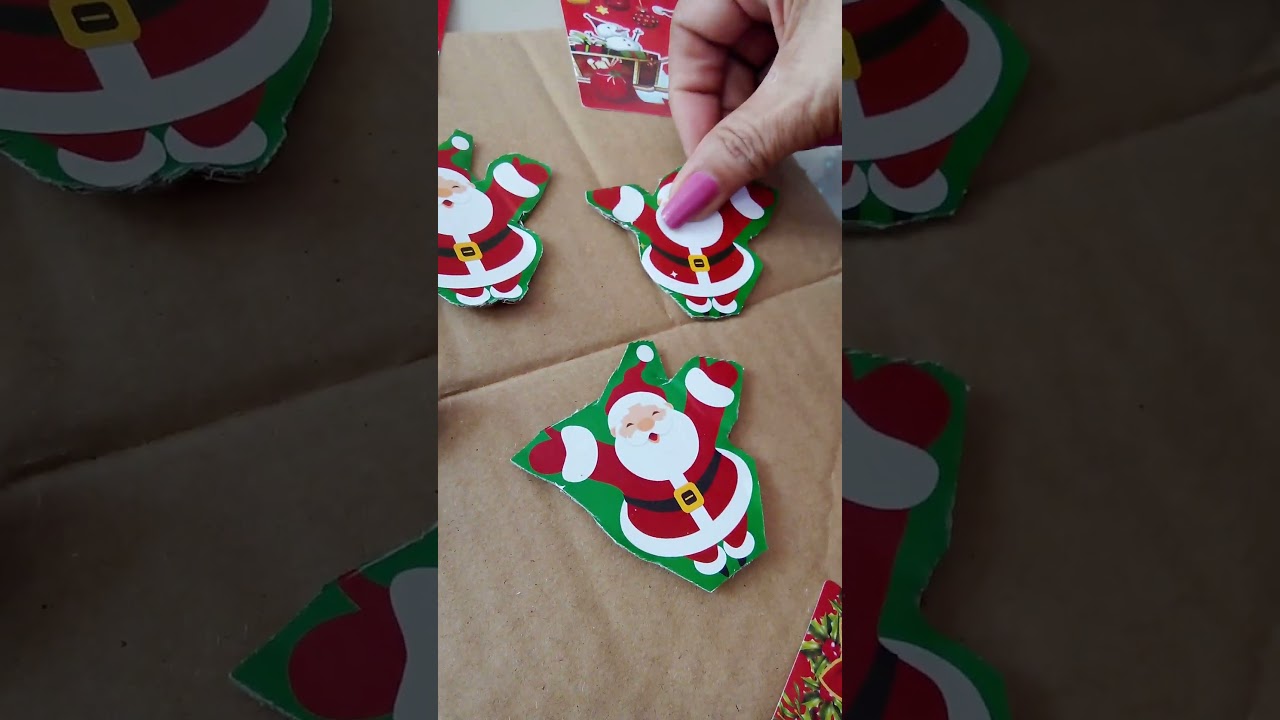 Santa Claus Stickers : Reusable Collection And