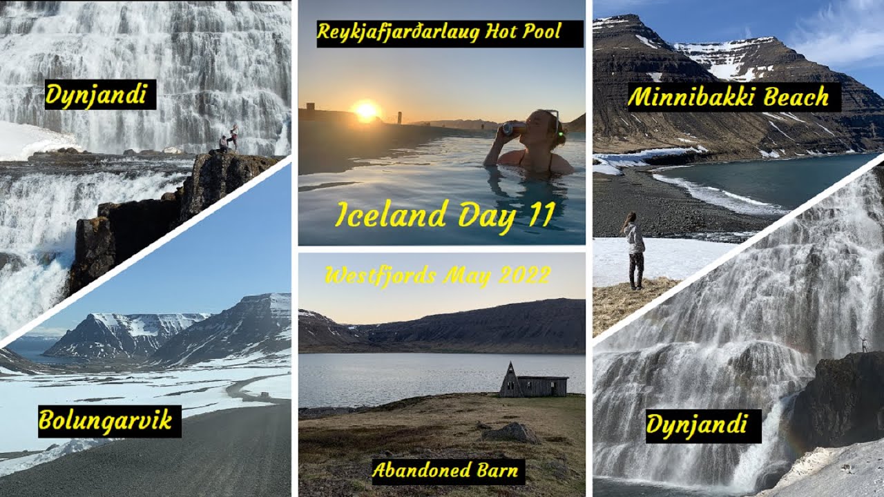 ICELAND Westfjords DYNJANDI | Minnibakki Beach | FLATEYRI+Reykjafjarðarlaug Hot Pool.DAY 11 May 2022 — Flateyri — video poster