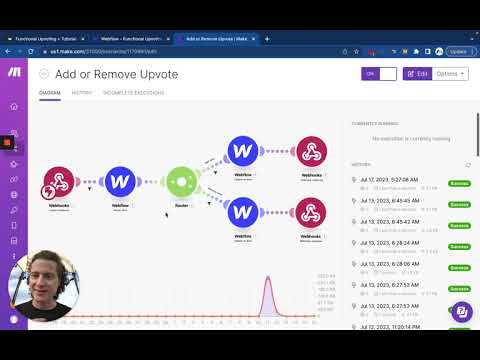 Upvote Tutorial with Webflow, Memberstack, and Make