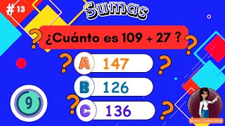 Preguntas de Matemáticas de sumas básicas 2