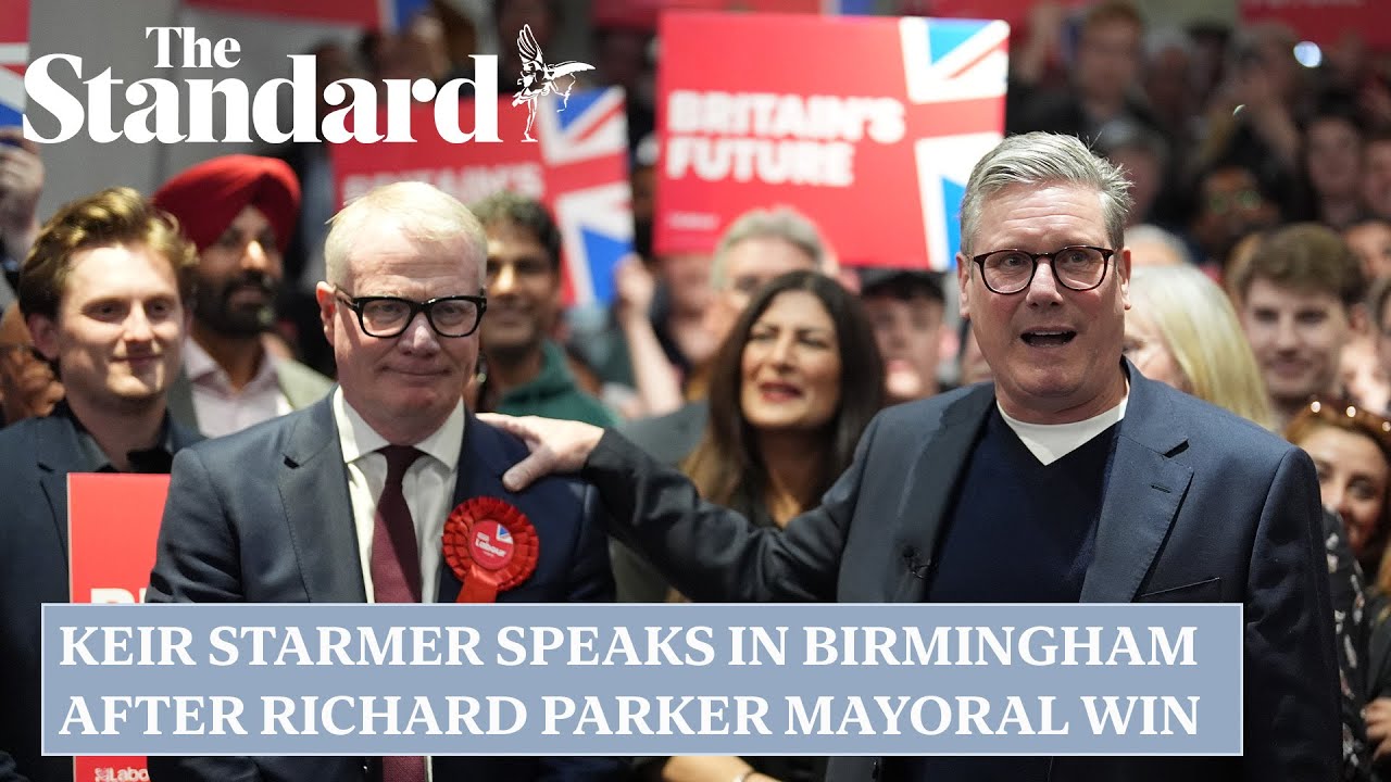 Starmer speaks in Birmingham after Richard Parker beats Conservative Andy Street with mayoral win