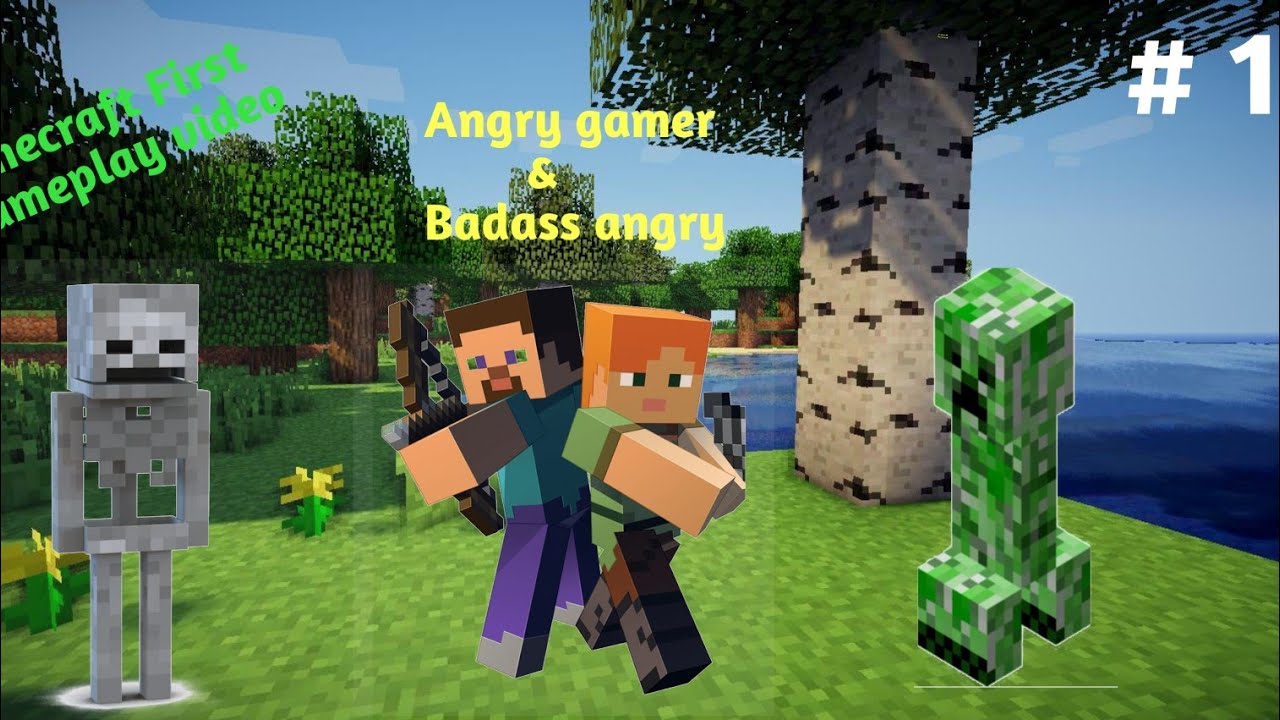 Minecraft First Gameplay video With adventure ( part 1 ) - YouTube