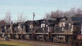 Bunch of Ex Conrail Power on Six Engine NS Train