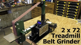 Making a DIY 2x72" Belt Grinder from Treadmill Parts