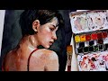 Watercolor portrait process | talking about youtube