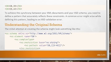 Crafting an XSD Schema: Validating Patterns for Elements