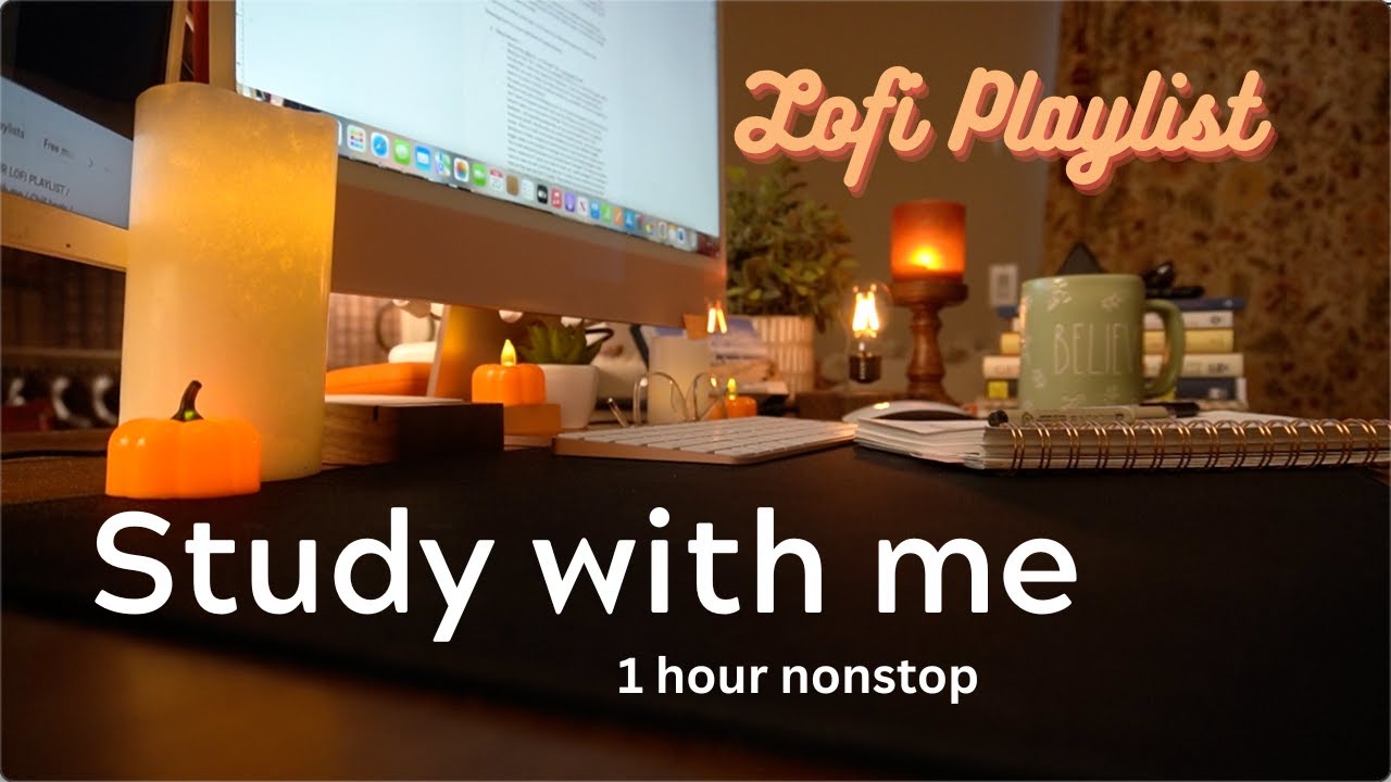 1 HOUR STUDY WITH ME / Calm LoFi / Silent Timer / Work With Me - YouTube