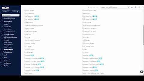 How to create a Feature list in WHM