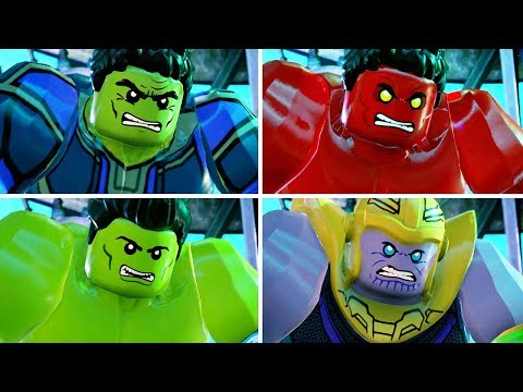 All Big Fig Marvel Character Hulk Smash in LEGO Marvel Super Heroes 2 Cutscene