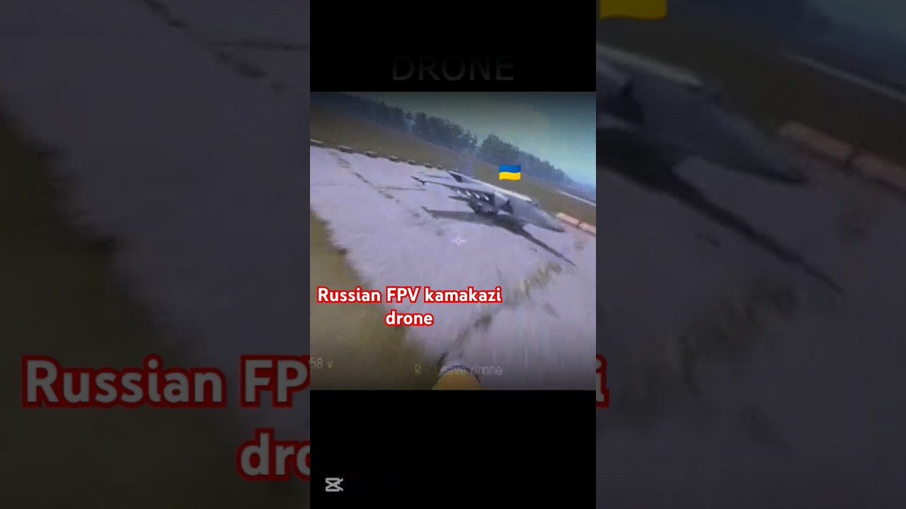 Russian 🇷🇺 Fpv drone successfully destroyed Ukraine 🇺🇦 Fighter jet 