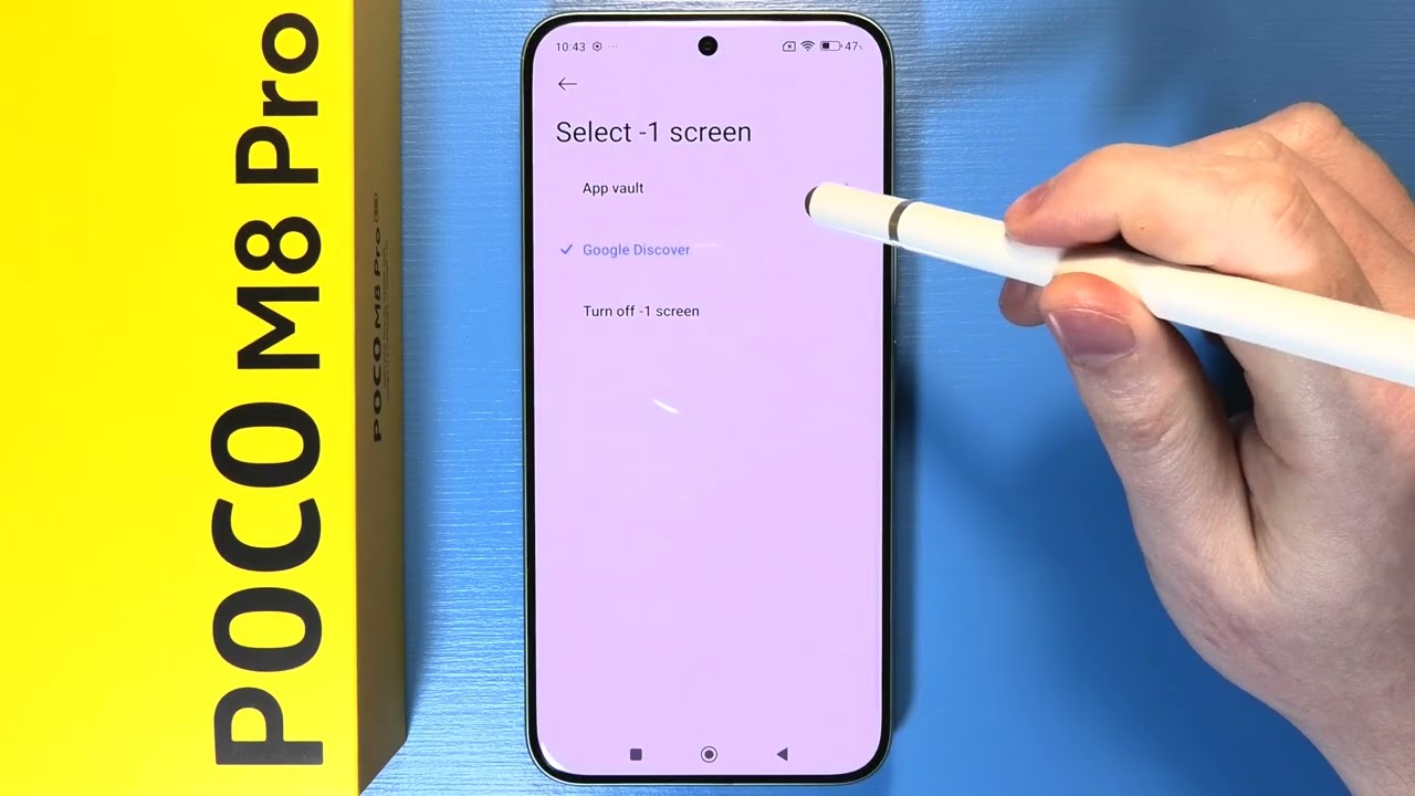 POCO M8 Pro 5G: Как удалить ленту Google с главного экрана