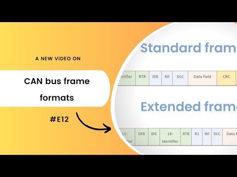 CAN bus frame formats #E12 | Aishwarya Pattar