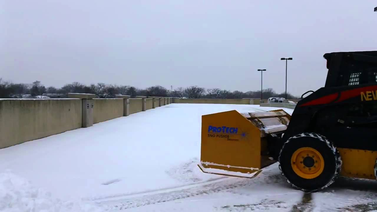 Skidsteer snow removal YouTube