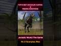 TOP 10 BEST DINOSAURS HUNTING &amp; FEEDING ANIMATIONS #jurassicworldthegame #fyp #dinosaur #top10