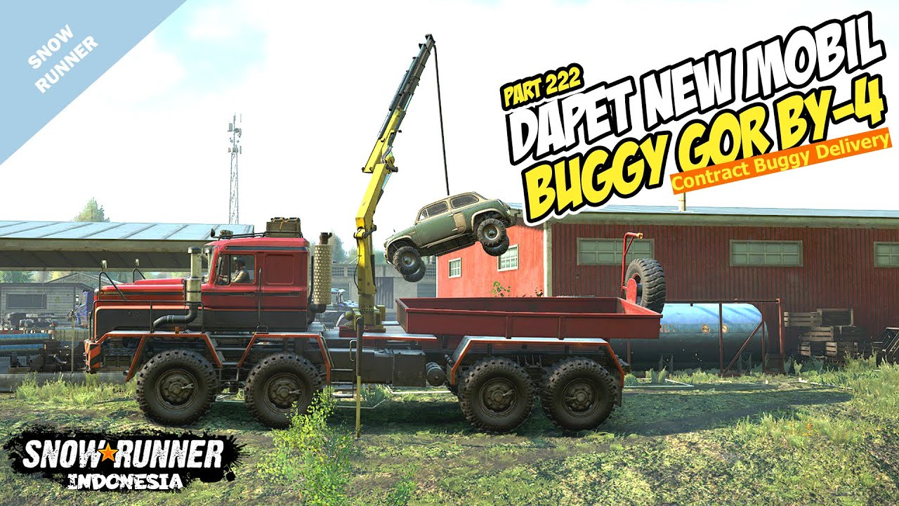 KACAU!! 🤩🤩 NGANGKUT MOBIL KODOKNYA BUGGY GOR BY-4 - SnowRunner Indonesia