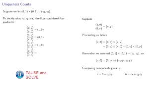 Hamilton and Complex Numbers