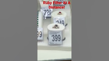 Diamond Ruby Ring With using The Ruby Filter from 3 Meters Away #gemology #diamond #Ruby #gold