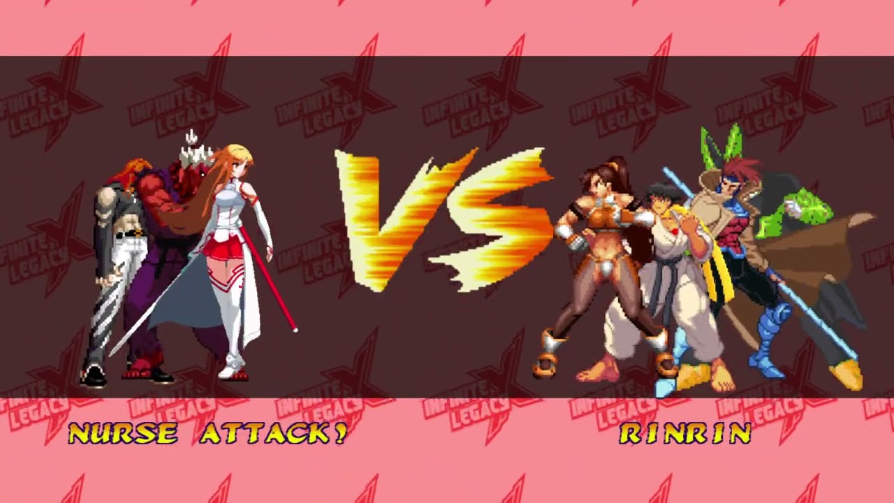 [4K] MUGEN: ETB – Nurse, N.G Asuna, Shin Akuma, Freeman vs Rinrin, Makoto, Gambit, Perfect Cell