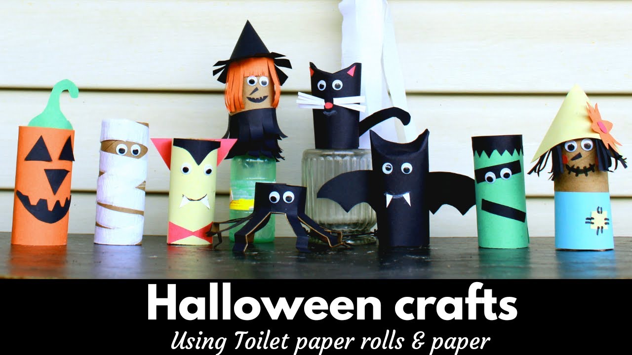 Easy Halloween Crafts for kids | Toilet paper roll crafts | Halloween