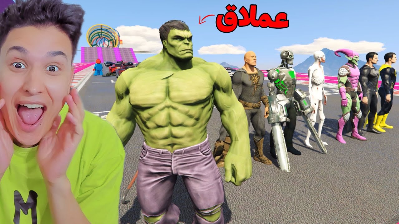 خناقة بين الابطال الخارقين على تحدى الطيران !!