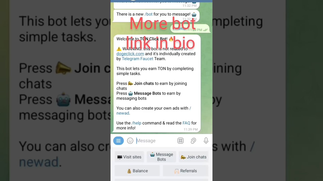 TON Earning Telegram bot ✅ withdrawal directly to faucetpay account ✅