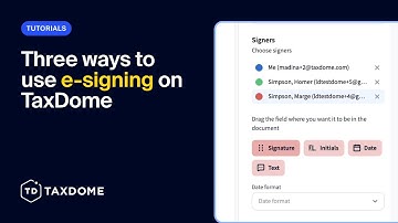 Three ways to use e-signing on TaxDome