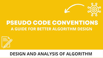 Pseudocode convention-A guide for better algorithm design