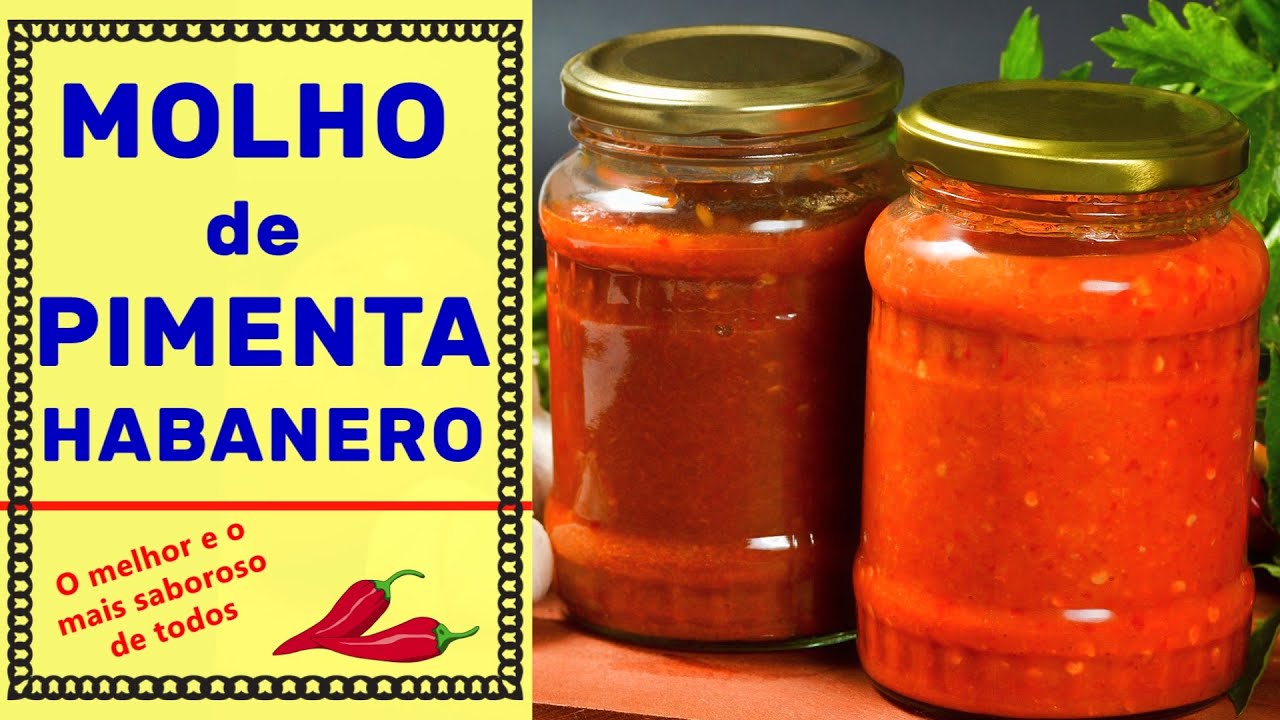 como fazer MOLHO de PIMENTA HABANERO/ receita super facil