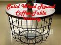 Solid Wood Round Coffee Table - Unboxing