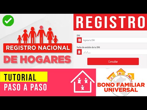 Bono Universal Familiar Perú  LINK  - REGISTRO PASO A PASO PLATAFORMA